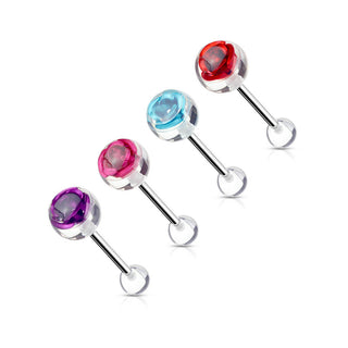Barbell Lengua Bola con Rosa