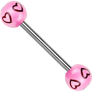 Barbell Bola acrílica Corazón