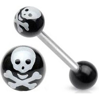 Barbell Bola acrílica calavera