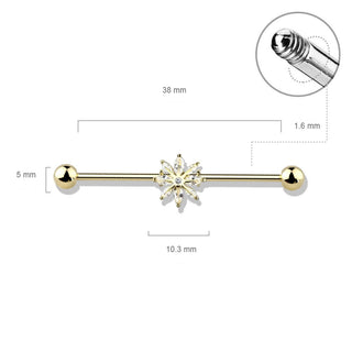 Barbell Industrial Circonita copo de nieve
