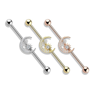 Barbell Industrial Circonita Estrella y luna