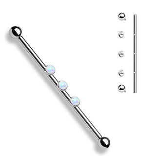 Barbell Industrial 3 Ópalos Rosca interna