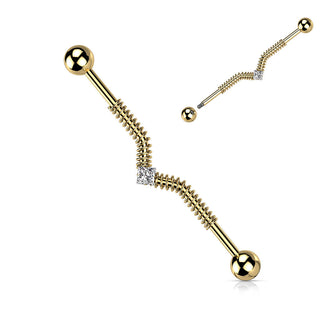 Barbell Industrial Circonita con Espiral