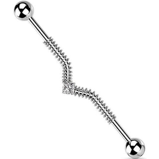Barbell Industrial Circonita con Espiral