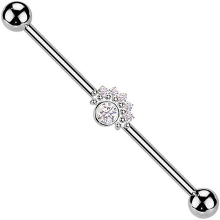Barbell Industrial pequeñas bolas circonitas