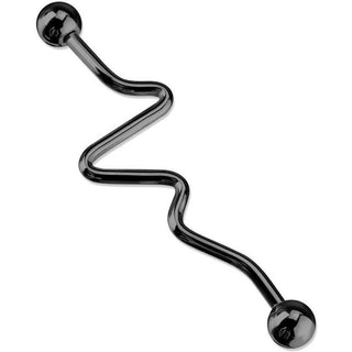 Barbell Industrial Zig Zag PVD