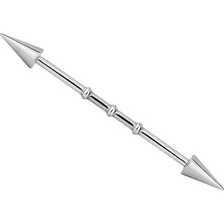 Barbell Industrial Plata con muescas