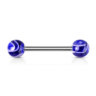 Barbell Bola de mármol acrílico