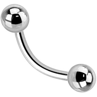Barbell Curvo Bola de Plata