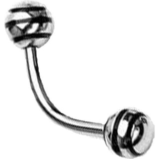 Barbell Curvo Bola rayada