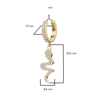 Serpiente con circonita  Clicker