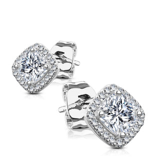 Plata 925 Circonia cuadrada