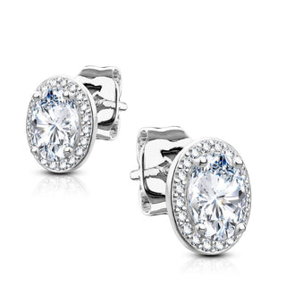 Plata 925 Circonita oval