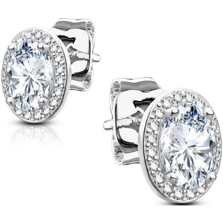 Plata 925 Circonita oval