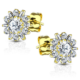 Plata 925 Flor de circonita