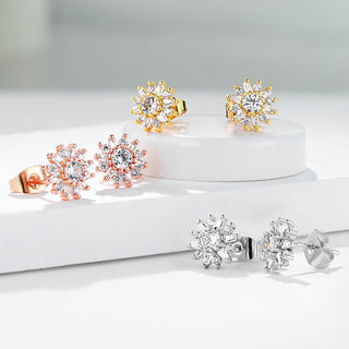 Plata 925 Flor de circonita