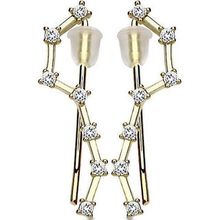 Pendientes trepadores Cadena Circonita