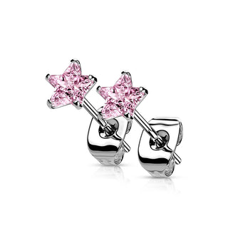 Plata 925 Plata con circonita estrella