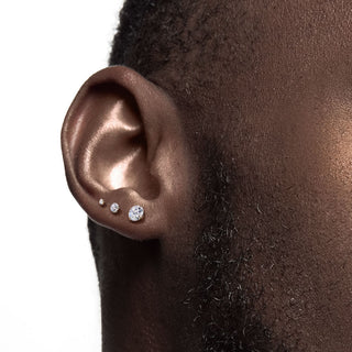 Oro 14kt Circonita redonda