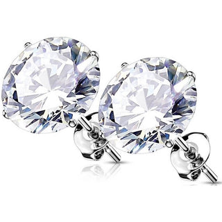 Oro 14kt Circonita redonda