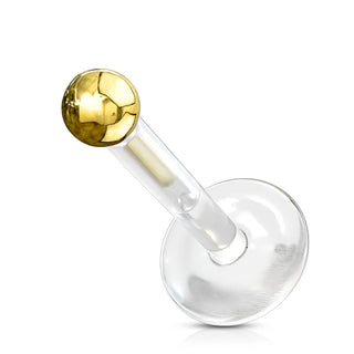 Oro 14kt Bola Labret