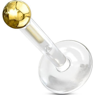 Oro 14kt Bola Labret
