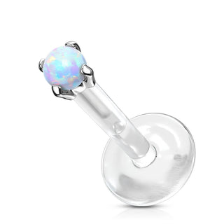 Oro 14kt Ópalo redondo Labret