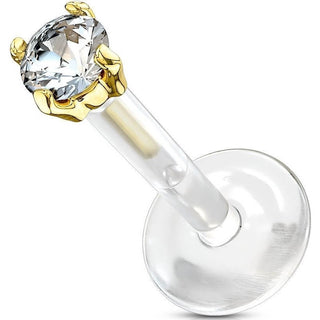 Oro 14kt Circonita Labret