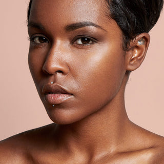 Oro 14kt Circonita cuadrada Labret