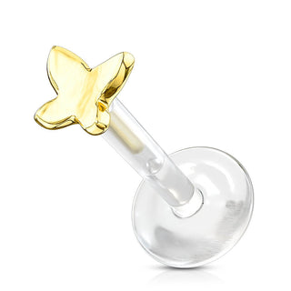 Oro 14kt Mariposa Labret