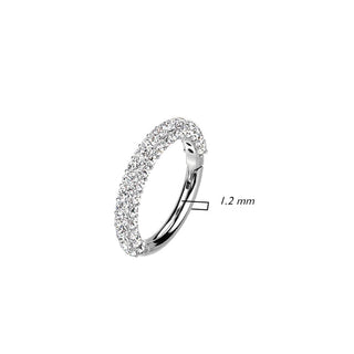 Oro 14kt Anillo Circonita Clicker