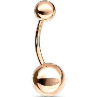 Piercing ombligo Bola oro rosa