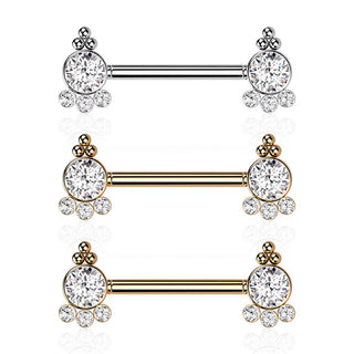 Circonita Oro Push In Pezón