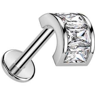 herradura circonita Push In Labret