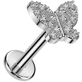 circonita mariposa Push In Labret
