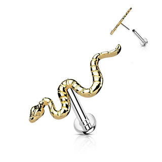 Titanio Serpiente  Push In Labret