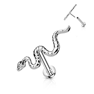 Titanio Serpiente  Push In Labret