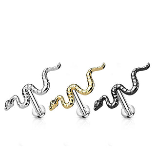 Titanio Serpiente  Push In Labret