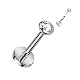 Titanio Circonita Ópalo Push In Labret