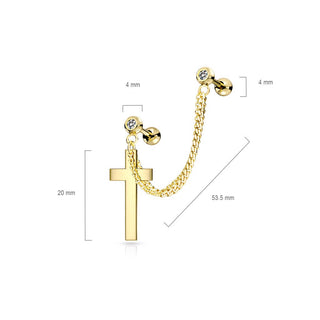 Barbell Cruz con cadena