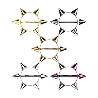 Guirnalda de pinchos Plata Pezón