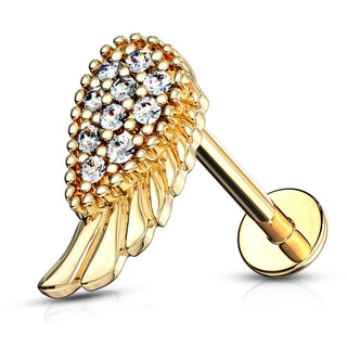 Circonita alas de ángel Rosca interna Labret