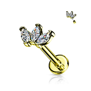 3 Circonitas talla Marquesa Rosca interna Labret