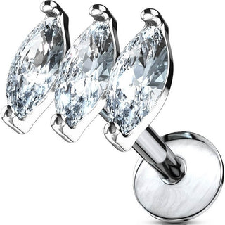 3 Circonitas talla Marquesa Rosca interna Labret