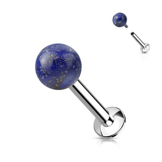 Bola Piedra semipreciosa Rosca interna Labret