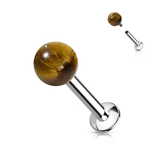 Bola Piedra semipreciosa Rosca interna Labret