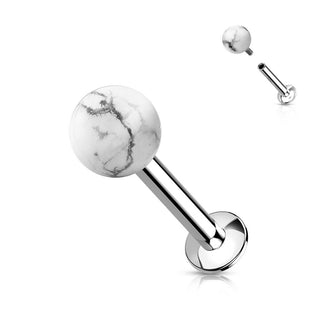 Bola Piedra semipreciosa Rosca interna Labret