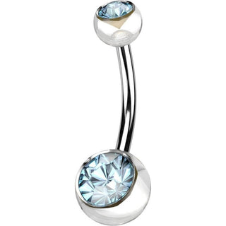 Piercing ombligo Circonita Bola