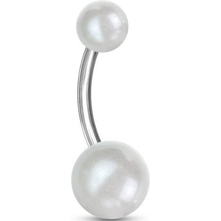Piercing ombligo Bola acrílica efecto perla