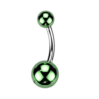 Piercing ombligo Acrílico recubierto de vidrio